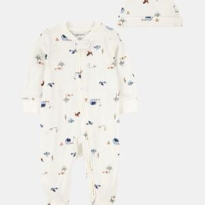 Carters truck horse barn onesie DOES NOT INCLUDE HAT READ DESCRIPTION